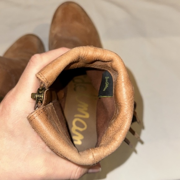 SAM EDELMAN Louie Fringe Zip Up Ankle Boots booties ‎ women’s size 7 - Picture 7 of 8